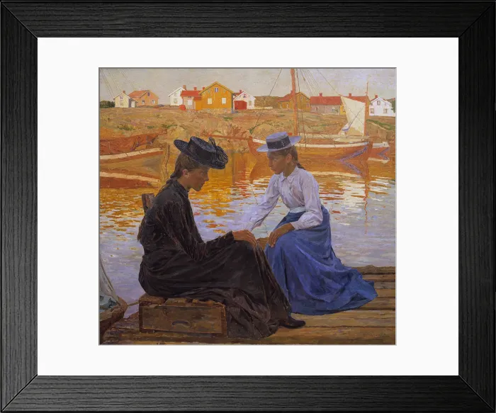 Framed Print : The Bay, 1901. Artist: Wilhelmson, Carl (1866-1928) Framed Print : The Bay, 1901. Artist: Wilhelmson, Carl (1866-1928)