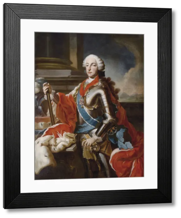 Framed Print : Portrait of Maximilian III Joseph (1727-1777), Elector of Bavaria, Mid of the 18th cen Artist: Desmarees, George (1697-1776) Framed Print : Portrait of Maximilian III Joseph (1727-1777), Elector of Bavaria, Mid of the 18th cen Artist: Desmarees, George (1697-1776)