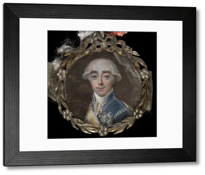 Framed Print : Portrait of Count Hans Axel von Fersen (1755-1810), 1784. Artist: Lafrensen, Niclas (1737-1807) Framed Print : Portrait of Count Hans Axel von Fersen (1755-1810), 1784. Artist: Lafrensen, Niclas (1737-1807)