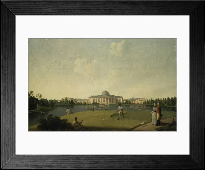Framed Print : View of the Tauride Palace from the Garden, before 1797. Artist: Paterssen, Benjamin (1748-1815) Framed Print : View of the Tauride Palace from the Garden, before 1797. Artist: Paterssen, Benjamin (1748-1815)
