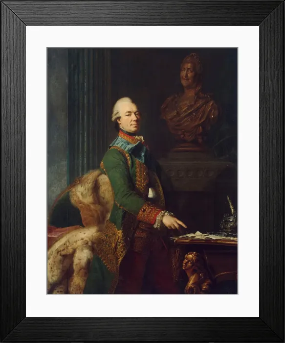 Framed Print : Portrait of Count Zakhar Chernyshov, ca 1776. Artist: Roslin, Alexander (1718-1793) Framed Print : Portrait of Count Zakhar Chernyshov, ca 1776. Artist: Roslin, Alexander (1718-1793)