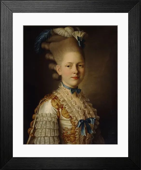 Framed Print : Portrait of Countess Kh. Obolenskaya, ca 1776. Artist: Roslin, Alexander (1718-1793) Framed Print : Portrait of Countess Kh. Obolenskaya, ca 1776. Artist: Roslin, Alexander (1718-1793)