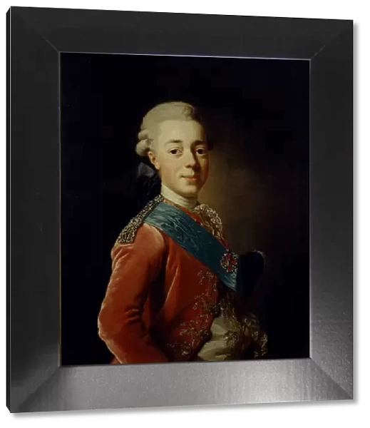 Portrait of Grand Duke Pavel Petrovich (1754-1801), 1776. Artist: Roslin, Alexander (1718-1793)