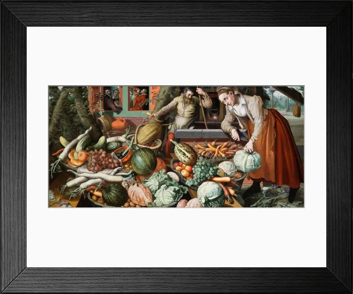 Framed Print : Market Scene, 1569. Artist: Aertsen, Pieter (1508-1575) Framed Print : Market Scene, 1569. Artist: Aertsen, Pieter (1508-1575)