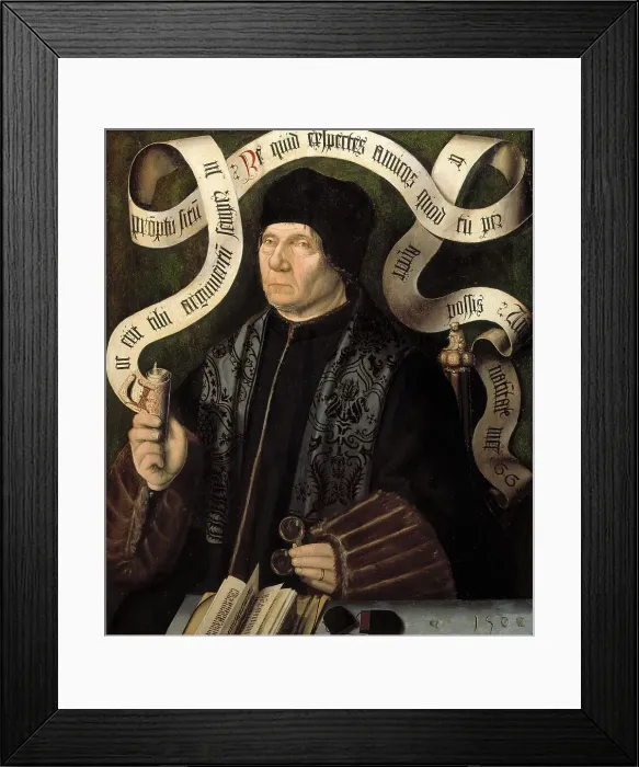 Framed Print : Portrait of Jacob van Driebergen (1436-1509), 1502. Artist: Anonymous Framed Print : Portrait of Jacob van Driebergen (1436-1509), 1502. Artist: Anonymous