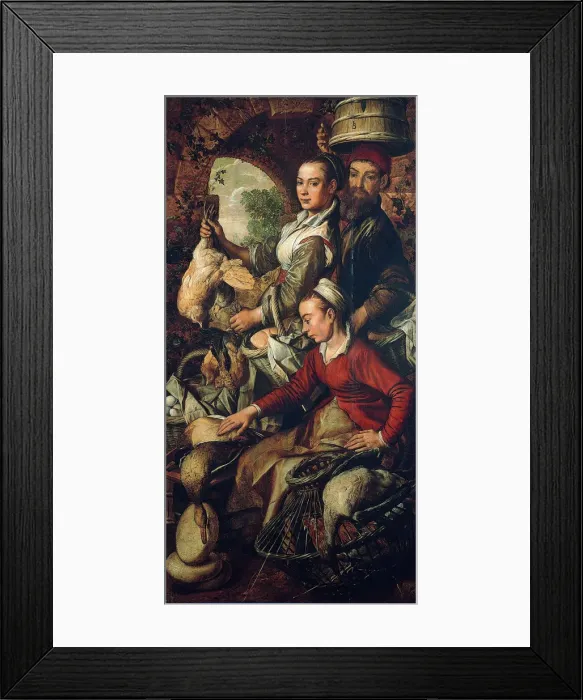 Framed Print : Market Scene, c. 1565. Artist: Beuckelaer, Joachim (ca. 1533-1574) Framed Print : Market Scene, c. 1565. Artist: Beuckelaer, Joachim (ca. 1533-1574)