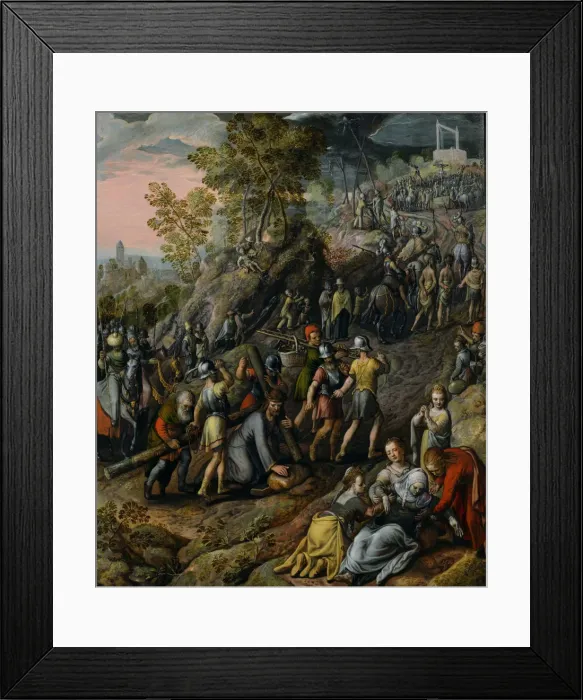 Framed Print : Christ carrying the Cross, 1562. Artist: Beuckelaer, Joachim (ca. 1533-1574) Framed Print : Christ carrying the Cross, 1562. Artist: Beuckelaer, Joachim (ca. 1533-1574)