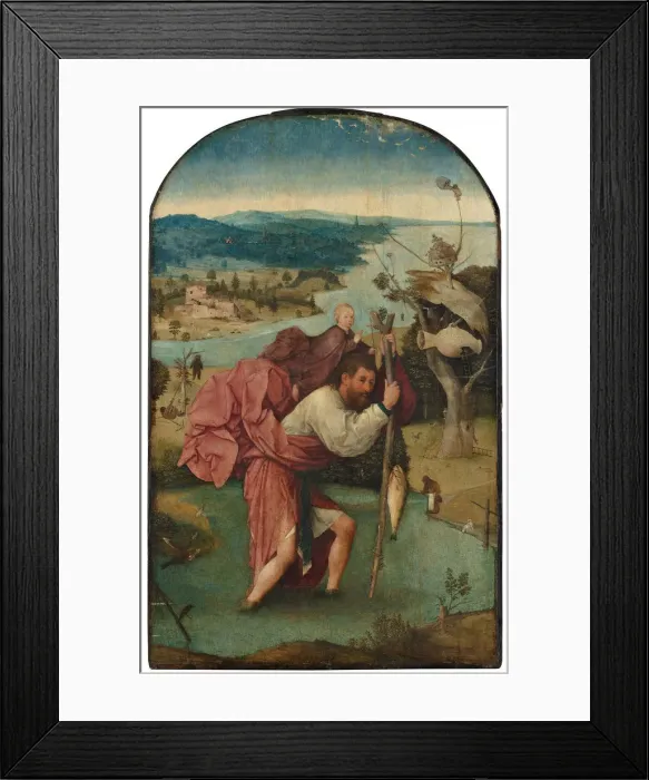 Framed Print : Saint Christopher, 1490s. Artist: Bosch, Hieronymus (c. 1450-1516) Framed Print : Saint Christopher, 1490s. Artist: Bosch, Hieronymus (c. 1450-1516)