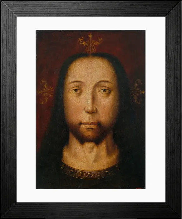 Framed Print : The Holy Countenance, c. 1500. Artist: Bouts, Aelbrecht, (Circle) Framed Print : The Holy Countenance, c. 1500. Artist: Bouts, Aelbrecht, (Circle)