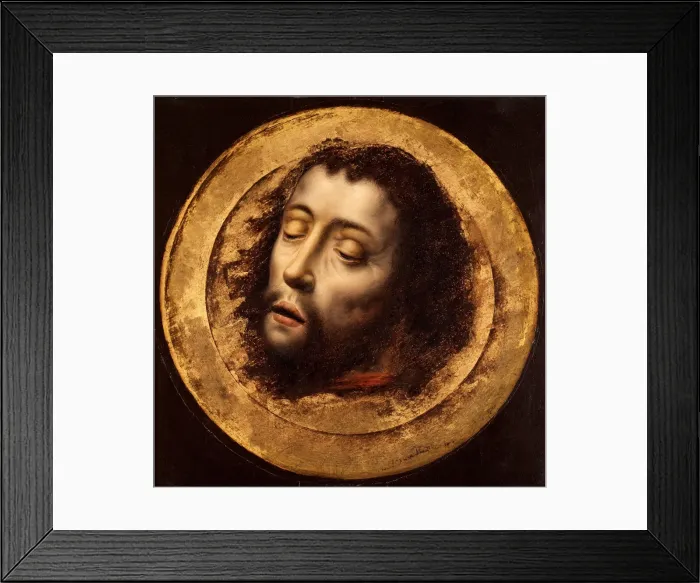 Framed Print : The Head of Saint John the Baptist. Artist: Bouts, Aelbrecht, (Circle) Framed Print : The Head of Saint John the Baptist. Artist: Bouts, Aelbrecht, (Circle)