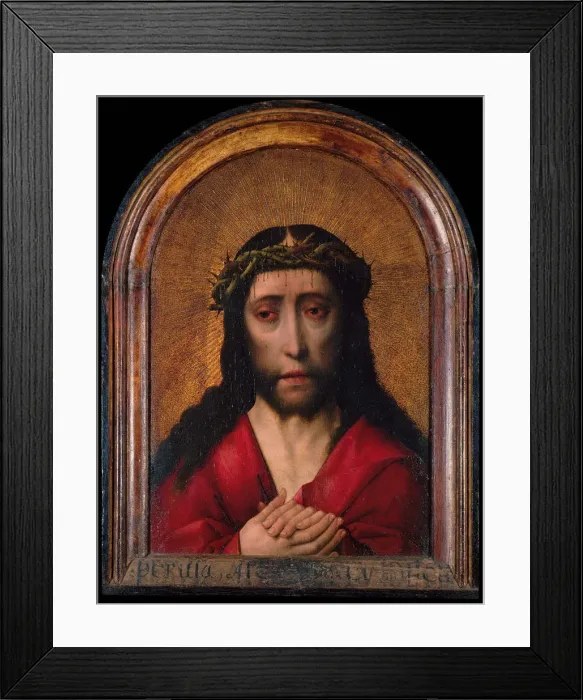 Framed Print : Christ Crowned with Thorns. Artist: Bouts, Dirk, (Workshop) Framed Print : Christ Crowned with Thorns. Artist: Bouts, Dirk, (Workshop)