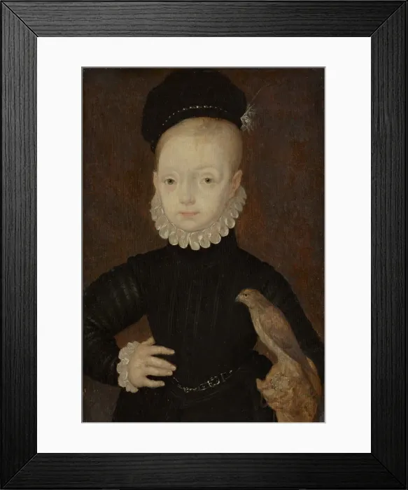 Framed Print : James VI and I (1566-1625), King of Scotland, as child, 1574. Artist: Bronckhorst, Arnold (active 1565-1583) Framed Print : James VI and I (1566-1625), King of Scotland, as child, 1574. Artist: Bronckhorst, Arnold (active 1565-1583)