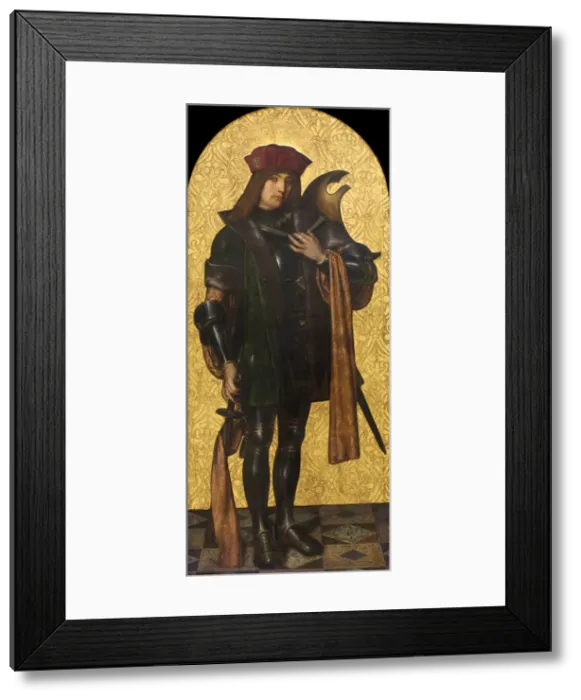 Framed Print : Saint Candidus, 1502-1507. Artist: Bru, Aine (active 16th century) Framed Print : Saint Candidus, 1502-1507. Artist: Bru, Aine (active 16th century)