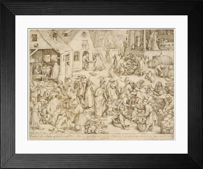 Framed Print : Caritas (Charity), 1559. Artist: Bruegel (Brueghel), Pieter, the Elder (ca 1525-1569) Framed Print : Caritas (Charity), 1559. Artist: Bruegel (Brueghel), Pieter, the Elder (ca 1525-1569)