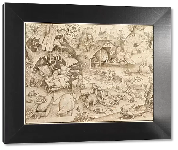 Acedia (Sloth) From the series Seven Deadly Sins, 1557. Artist: Bruegel (Brueghel), Pieter, the Elder (ca 1525-1569)