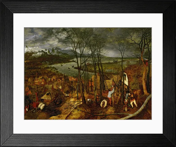 Framed Print : The Gloomy Day (Early Spring), 1565. Artist: Bruegel (Brueghel), Pieter, the Elder (ca 1525-1569) Framed Print : The Gloomy Day (Early Spring), 1565. Artist: Bruegel (Brueghel), Pieter, the Elder (ca 1525-1569)