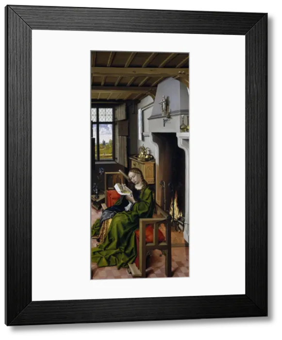 Framed Print : Saint Barbara, 1438. Artist: Campin, Robert (ca. 1375-1444) Framed Print : Saint Barbara, 1438. Artist: Campin, Robert (ca. 1375-1444)