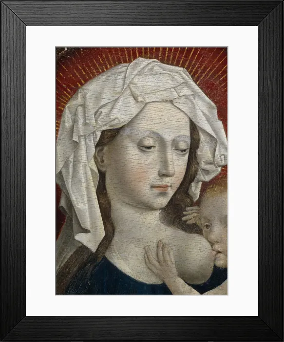 Framed Print : Tthe Virgin suckling the Child, 15th century. Artist: Campin, Robert, (School) Framed Print : Tthe Virgin suckling the Child, 15th century. Artist: Campin, Robert, (School)