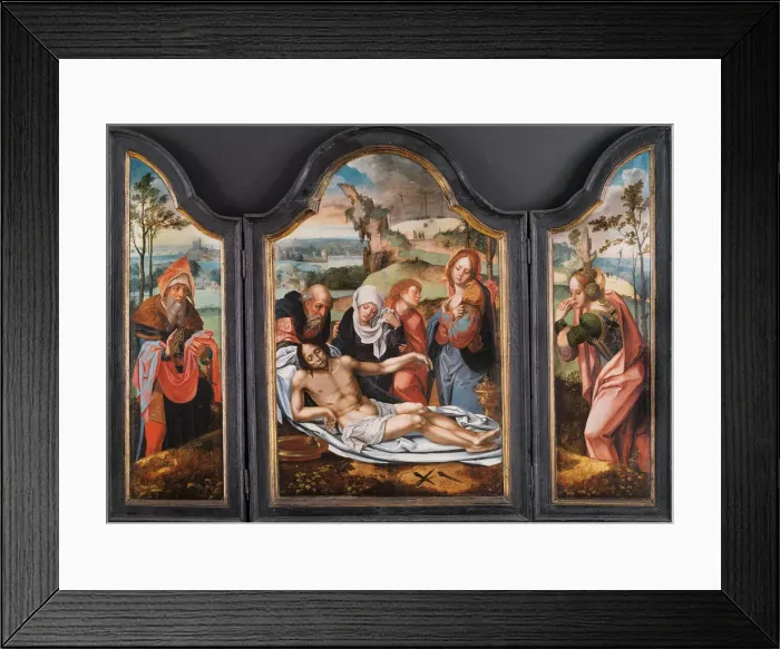 Framed Print : Lamentation over the Dead Christ, Early16th cen Artist: Coecke van Aelst, Pieter, the Elder (1502-1550) Framed Print : Lamentation over the Dead Christ, Early16th cen Artist: Coecke van Aelst, Pieter, the Elder (1502-1550)
