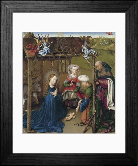 Framed Print : The Nativity, ca 1435. Artist: Daret, Jacques (ca 1404-ca 1470) Framed Print : The Nativity, ca 1435. Artist: Daret, Jacques (ca 1404-ca 1470)