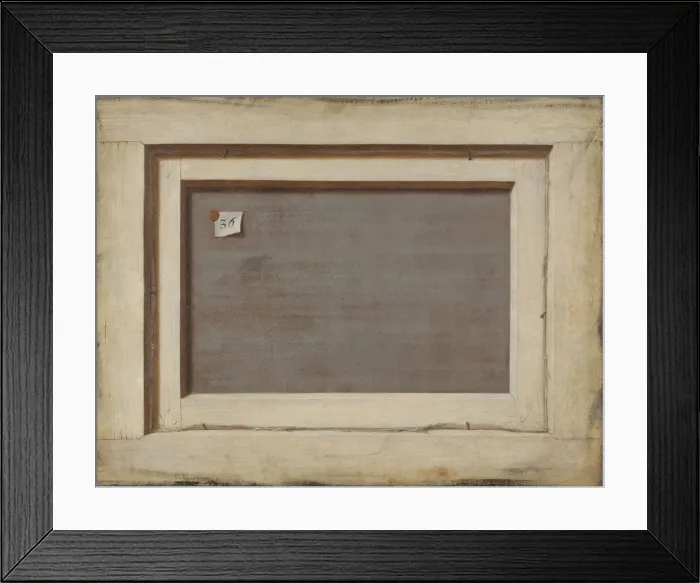 Framed Print : Trompe l oeil. The Reverse of a Framed Painting, 1668-1672. Artist: Gijsbrechts, Cornelis Norbertus (before 1657-after 1675) Framed Print : Trompe l oeil. The Reverse of a Framed Painting, 1668-1672. Artist: Gijsbrechts, Cornelis Norbertus (before 1657-after 1675)