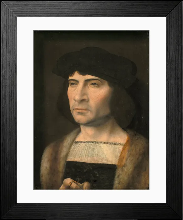 Framed Print : Portrait of a Man, 1493-1532. Artist: Gossaert, Jan (ca. 1478-1532) Framed Print : Portrait of a Man, 1493-1532. Artist: Gossaert, Jan (ca. 1478-1532)