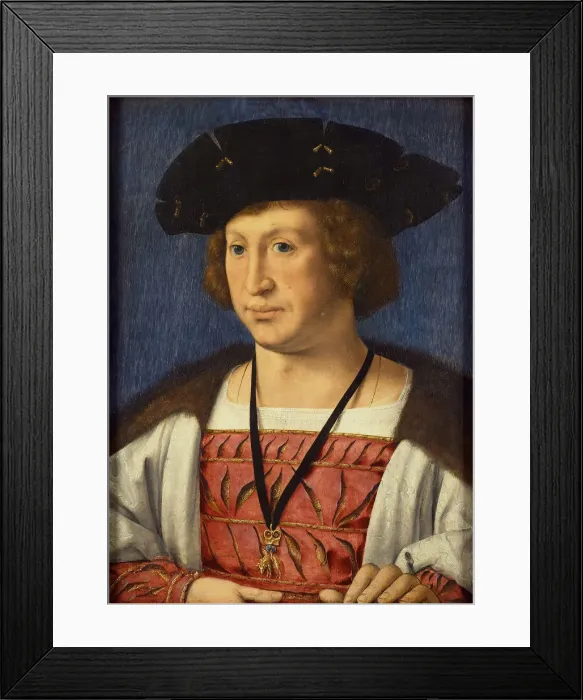 Framed Print : Floris van Egmond (1469-1539), count of Buren, 1536. Artist: Gossaert, Jan (ca. 1478-1532) Framed Print : Floris van Egmond (1469-1539), count of Buren, 1536. Artist: Gossaert, Jan (ca. 1478-1532)