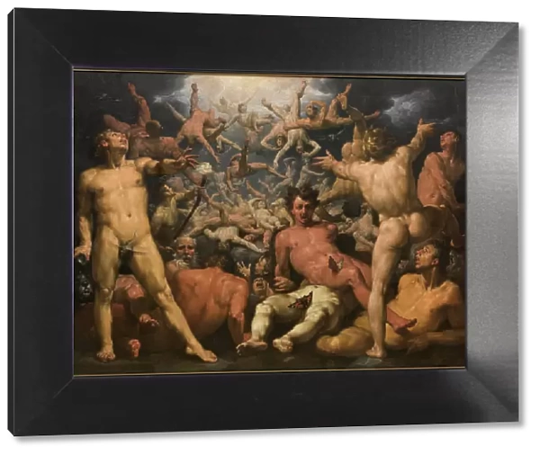 The Fall of the Titans, ca 1590. Artist: Haarlem, Cornelis Cornelisz. van (1562-1638)