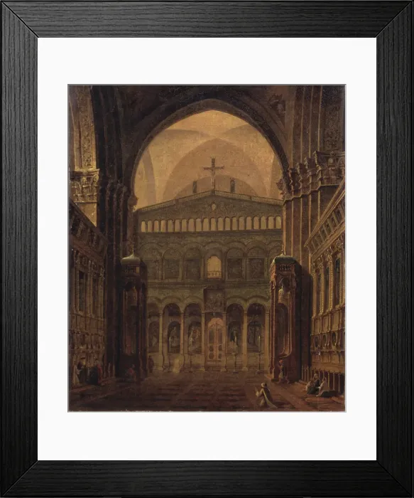 Framed Print : Interior of the Temple in Jerusalem, 1821. Artist: Vorobyev, Maxim Nikiphorovich (1787-1855) Framed Print : Interior of the Temple in Jerusalem, 1821. Artist: Vorobyev, Maxim Nikiphorovich (1787-1855)