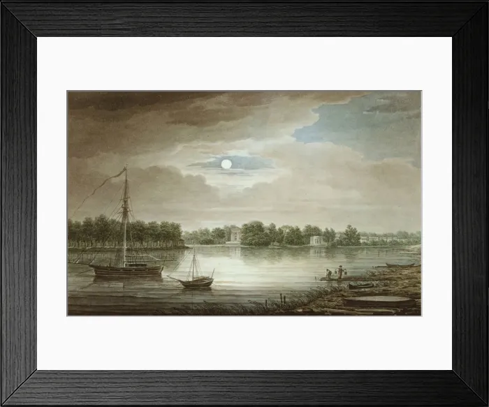 Framed Print : Nevka River near the Yelagin Bridge, 1829. Artist: Vorobyev, Maxim Nikiphorovich (1787-1855) Framed Print : Nevka River near the Yelagin Bridge, 1829. Artist: Vorobyev, Maxim Nikiphorovich (1787-1855)