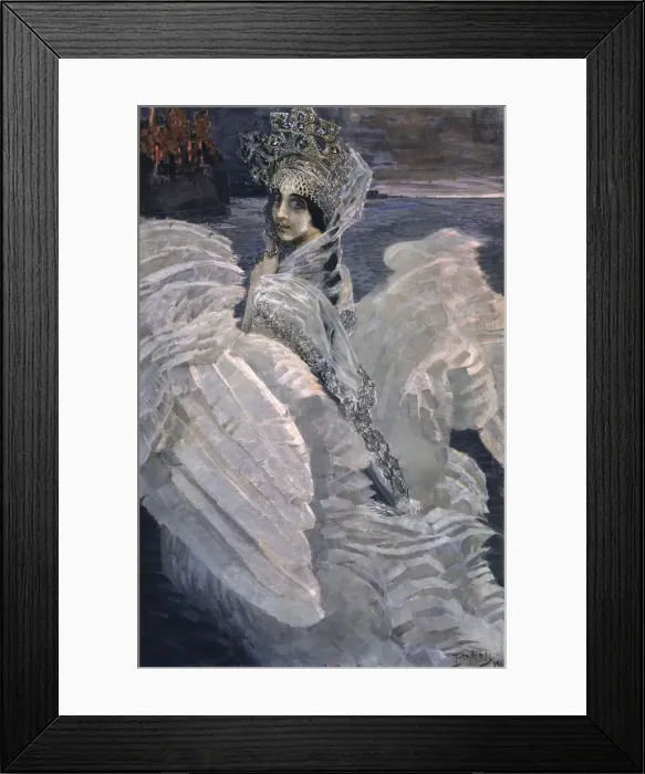 Framed Print : Princess Swan, 1900. Artist: Vrubel, Mikhail Alexandrovich (1856-1910) Framed Print : Princess Swan, 1900. Artist: Vrubel, Mikhail Alexandrovich (1856-1910)