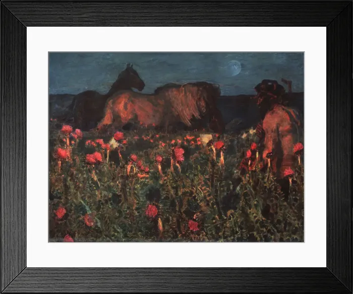 Framed Print : Night is Coming, 1900. Artist: Vrubel, Mikhail Alexandrovich (1856-1910) Framed Print : Night is Coming, 1900. Artist: Vrubel, Mikhail Alexandrovich (1856-1910)