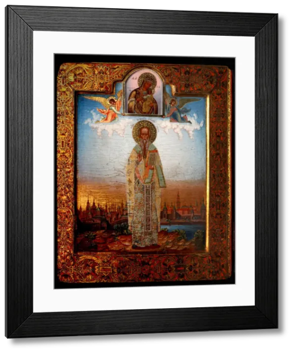 Framed Print : Saint Porphyrius of Gaza, End of 19th cen Artist: Chirikov, Osip Semionovich (?-1903) Framed Print : Saint Porphyrius of Gaza, End of 19th cen Artist: Chirikov, Osip Semionovich (?-1903)