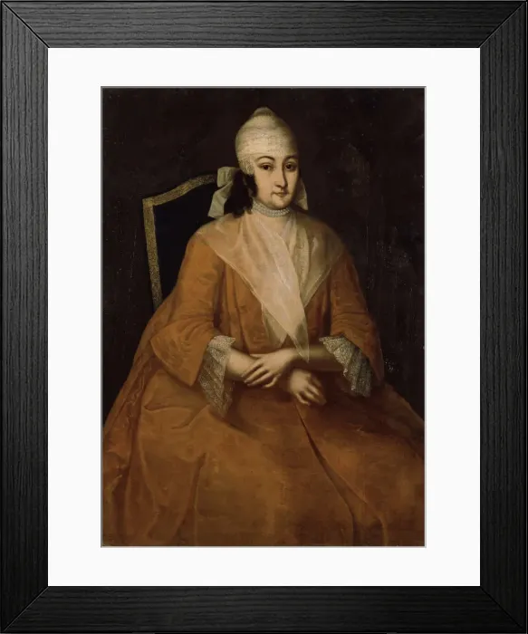 Framed Print : Portrait of Anna Leopoldovna, regent of Russia (1718-1746), Between 1740 and 1746. Artist: Vishnyakov, Ivan Yakovlevich (1699-1761) Framed Print : Portrait of Anna Leopoldovna, regent of Russia (1718-1746), Between 1740 and 1746. Artist: Vishnyakov, Ivan Yakovlevich (1699-1761)