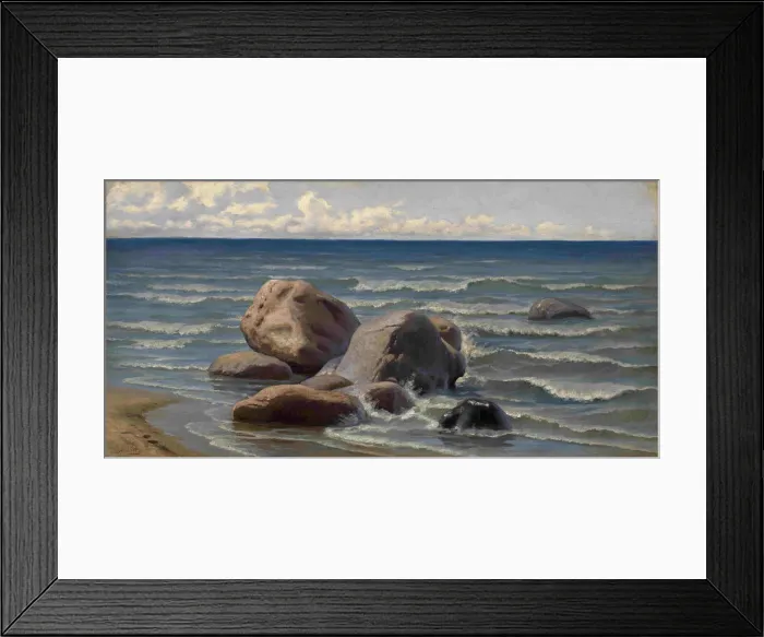 Framed Print : Seascape. Artist: Volkov, Yefim Yefimovich (1844-1920) Framed Print : Seascape. Artist: Volkov, Yefim Yefimovich (1844-1920)