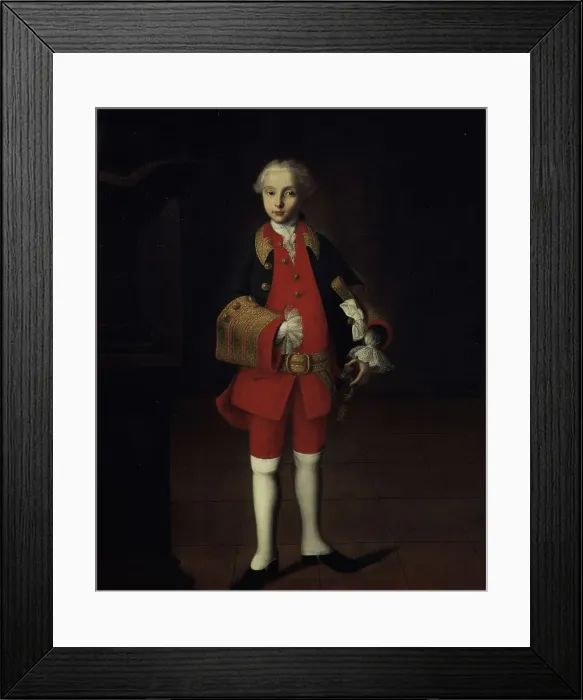 Framed Print : Portrait of Count Wilhelm Georg von Fermor (1749-1828), c. 1750. Artist: Vishnyakov, Ivan Yakovlevich (1699-1761) Framed Print : Portrait of Count Wilhelm Georg von Fermor (1749-1828), c. 1750. Artist: Vishnyakov, Ivan Yakovlevich (1699-1761)