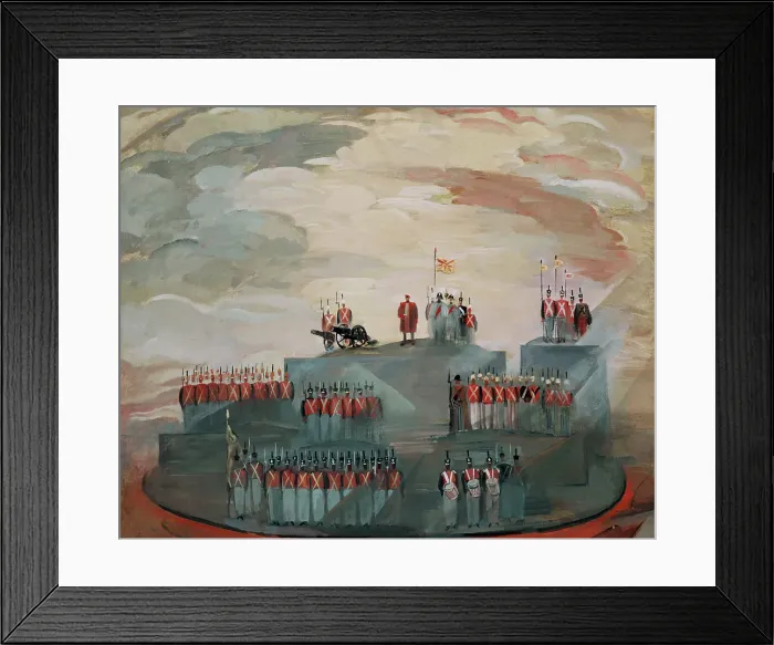 Framed Print : Stage design for the opera War and Peace by S. Prokofiev, 1981. Artist: Zolotaryev, Nikolai Nikolayevich (1915-?) Framed Print : Stage design for the opera War and Peace by S. Prokofiev, 1981. Artist: Zolotaryev, Nikolai Nikolayevich (1915-?)