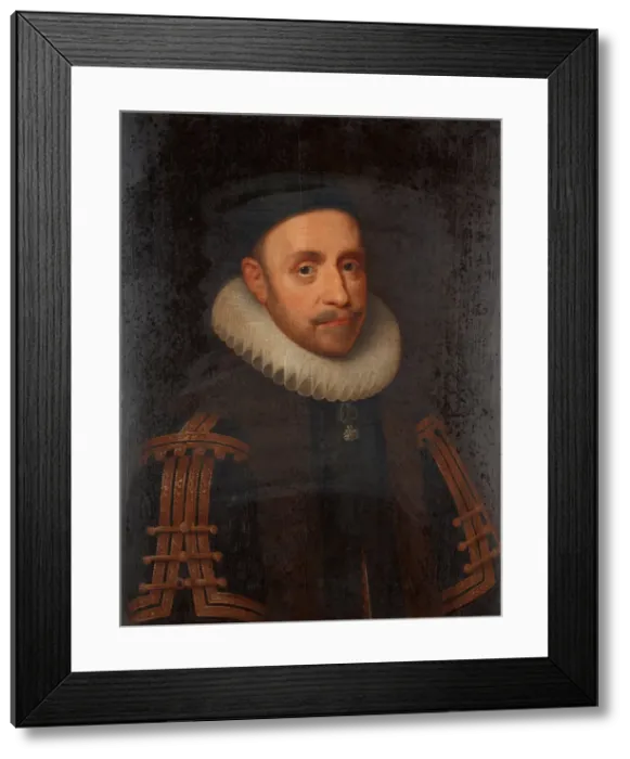Framed Print : Gustavus Adolphus of Sweden. Artist: Hoefnagel, Jacob (1575-c. 1630) Framed Print : Gustavus Adolphus of Sweden. Artist: Hoefnagel, Jacob (1575-c. 1630)