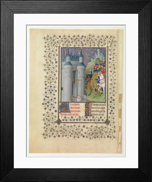 Framed Print : The Belles Heures of Jean de France, Duc de Berry, 1412-1416. Artist: Limbourg brothers (active 1385-1416) Framed Print : The Belles Heures of Jean de France, Duc de Berry, 1412-1416. Artist: Limbourg brothers (active 1385-1416)
