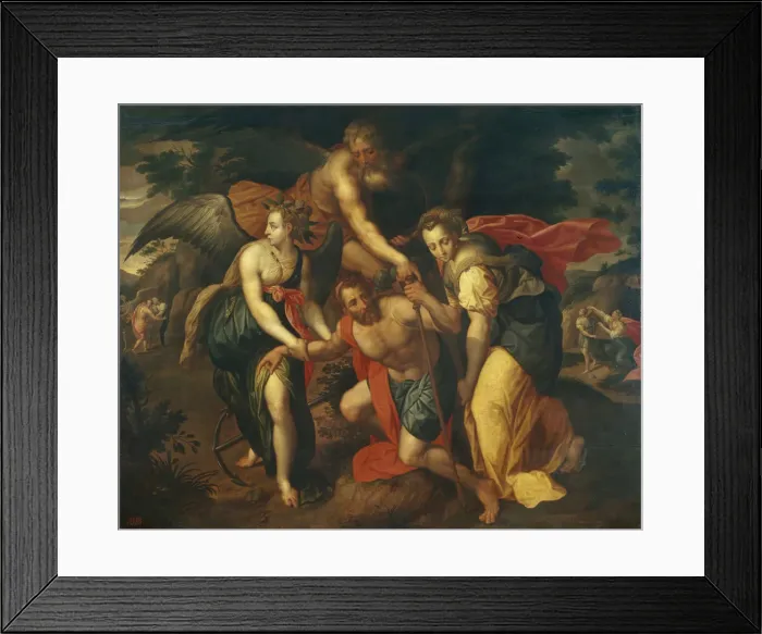 Framed Print : The Three Ages. Artist: Backer, Jacob, de (1540 / 45-ca. 1600) Framed Print : The Three Ages. Artist: Backer, Jacob, de (1540 / 45-ca. 1600)
