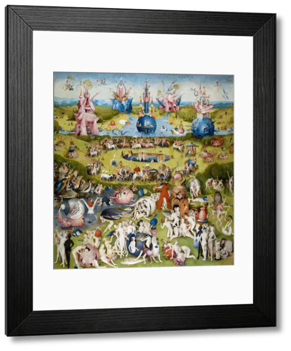 Framed Print : The Garden of Earthly Delights (Central panel), c. 1500. Artist: Bosch, Hieronymus (c. 1450-1516) Framed Print : The Garden of Earthly Delights (Central panel), c. 1500. Artist: Bosch, Hieronymus (c. 1450-1516)