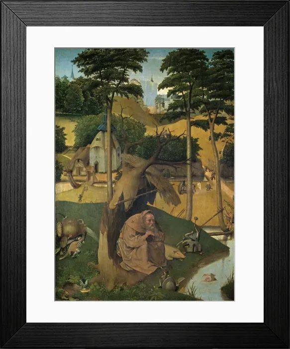 Framed Print : The Temptation of Saint Anthony, c. 1490. Artist: Bosch, Hieronymus (c. 1450-1516) Framed Print : The Temptation of Saint Anthony, c. 1490. Artist: Bosch, Hieronymus (c. 1450-1516)
