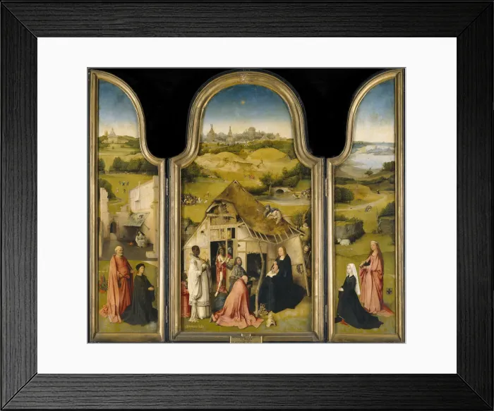 Framed Print : The Adoration of the Kings, c. 1495. Artist: Bosch, Hieronymus (c. 1450-1516) Framed Print : The Adoration of the Kings, c. 1495. Artist: Bosch, Hieronymus (c. 1450-1516)