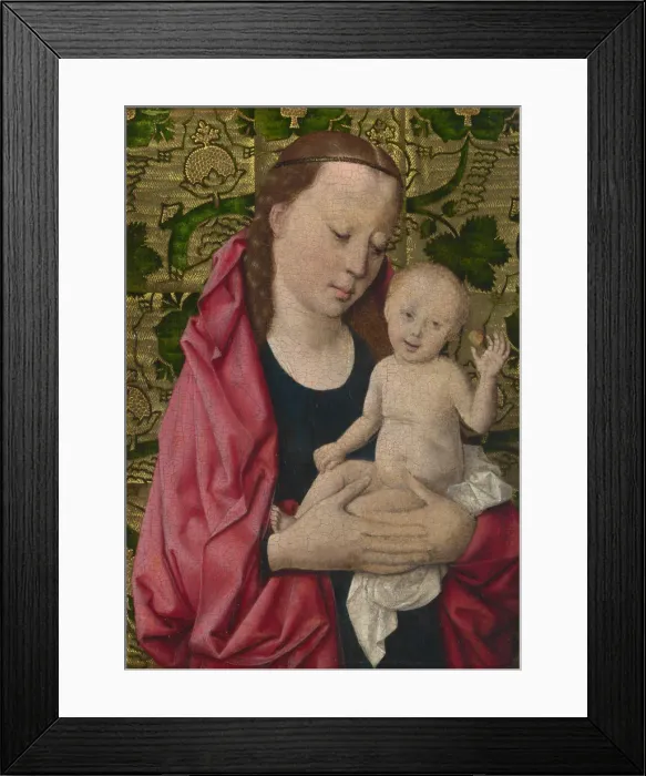 Framed Print : The Virgin and Child, ca 1465. Artist: Bouts, Dirk, (Workshop) Framed Print : The Virgin and Child, ca 1465. Artist: Bouts, Dirk, (Workshop)