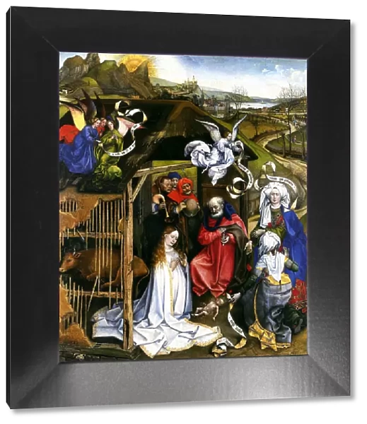 Nativity, c. 1425. Artist: Campin, Robert (ca. 1375-1444)