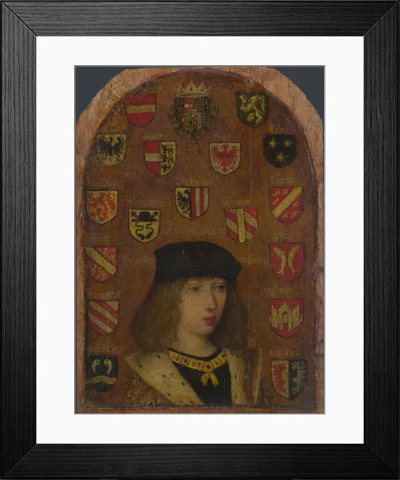 Framed Print : Philip the Handsome, c. 1495. Artist: Coninxloo, Pieter van (?-1513) Framed Print : Philip the Handsome, c. 1495. Artist: Coninxloo, Pieter van (?-1513)