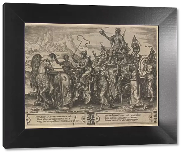 The Triumph of Riches, 1564. Artist: Coornhert, Dirk Volkertsz. (1522-1590)