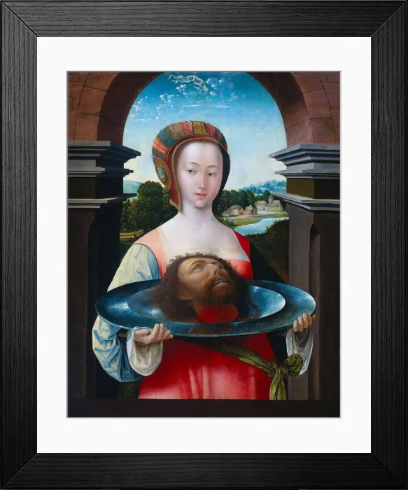 Framed Print : Salome, 1524. Artist: Cornelisz van Oostsanen, Jacob (ca. 1470-1533) Framed Print : Salome, 1524. Artist: Cornelisz van Oostsanen, Jacob (ca. 1470-1533)