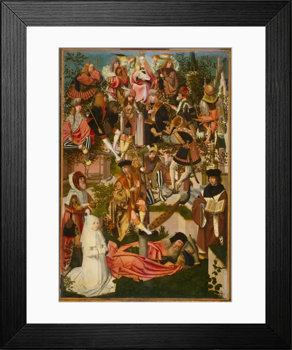 Framed Print : The Tree of Jesse, c. 1495. Artist: Geertgen tot Sint, Jans (ca. 1460-ca. 1490) Framed Print : The Tree of Jesse, c. 1495. Artist: Geertgen tot Sint, Jans (ca. 1460-ca. 1490)