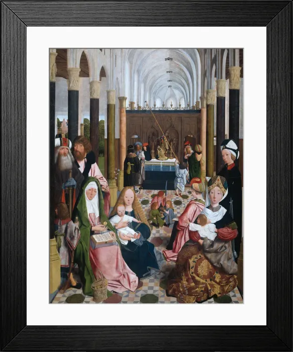 Framed Print : The Holy Kinship, 1493. Artist: Geertgen tot Sint, Jans (ca. 1460-ca. 1490) Framed Print : The Holy Kinship, 1493. Artist: Geertgen tot Sint, Jans (ca. 1460-ca. 1490)